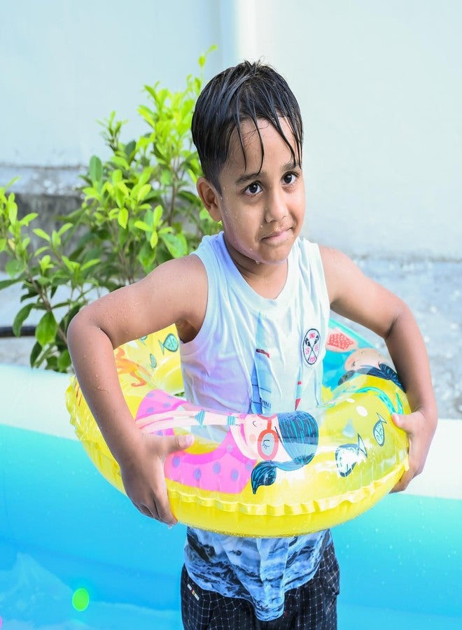 Boxo Inflatable Floats Swim Tubes Rings Beach Swimming Pool Party Toys for Kids Adults Toddlers (Multicolor) - Image 1